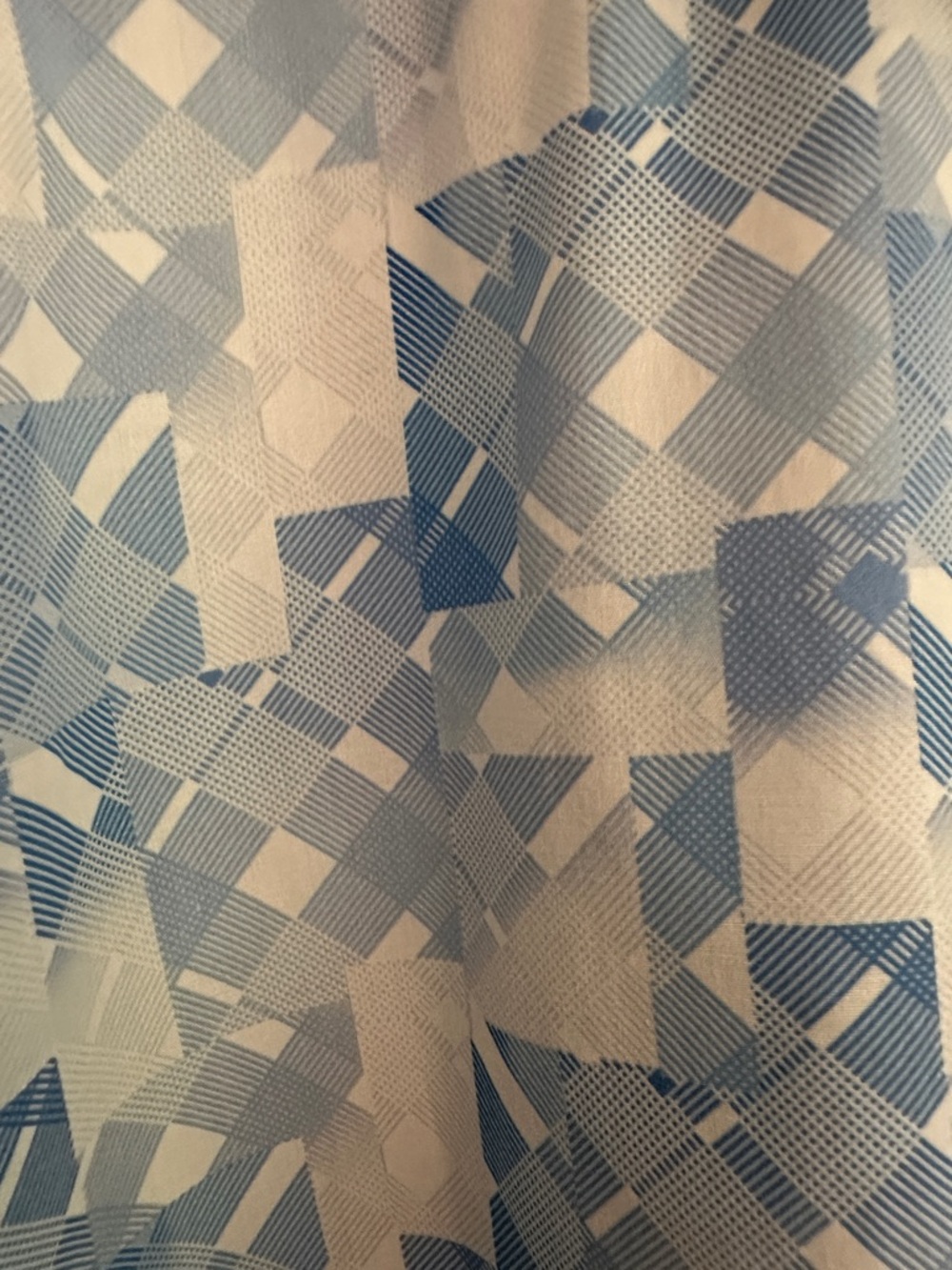 Robert Graham Light Blue Geometric Short Sleeve Button-Down Shirt - Picture 2 of 3